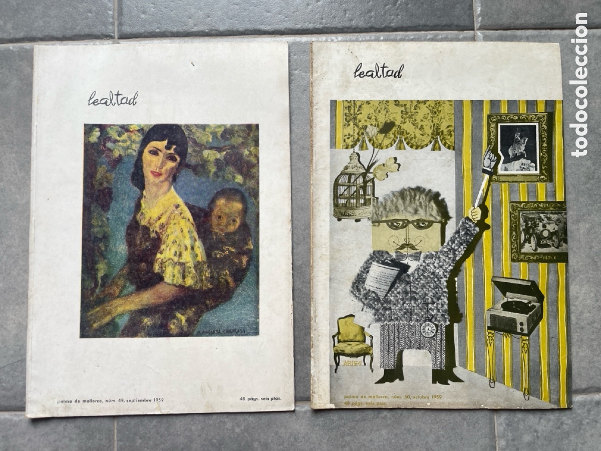Coleccionismo de revistas y peri&oacute;dicos: 2 Lealtad. 1959. Fundada por jefe provincial del movimiento en Baleares. N&uacute;meros 49 y 50.