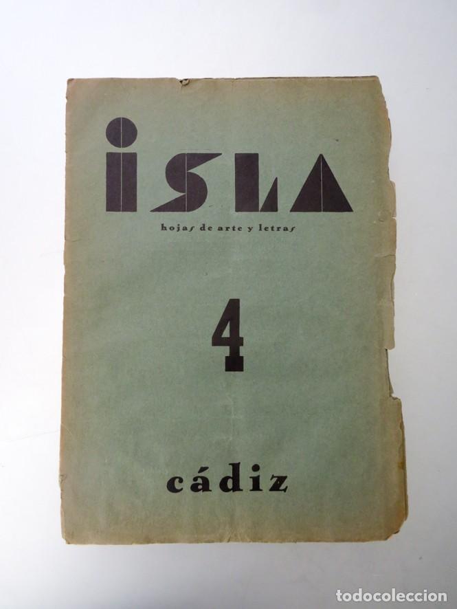 Colecionismo de Revistas e Jornais: ISLA. HOJAS DE ARTE Y LETRAS. N&ordm; 4. C&Aacute;DIZ. A&Ntilde;O 1933