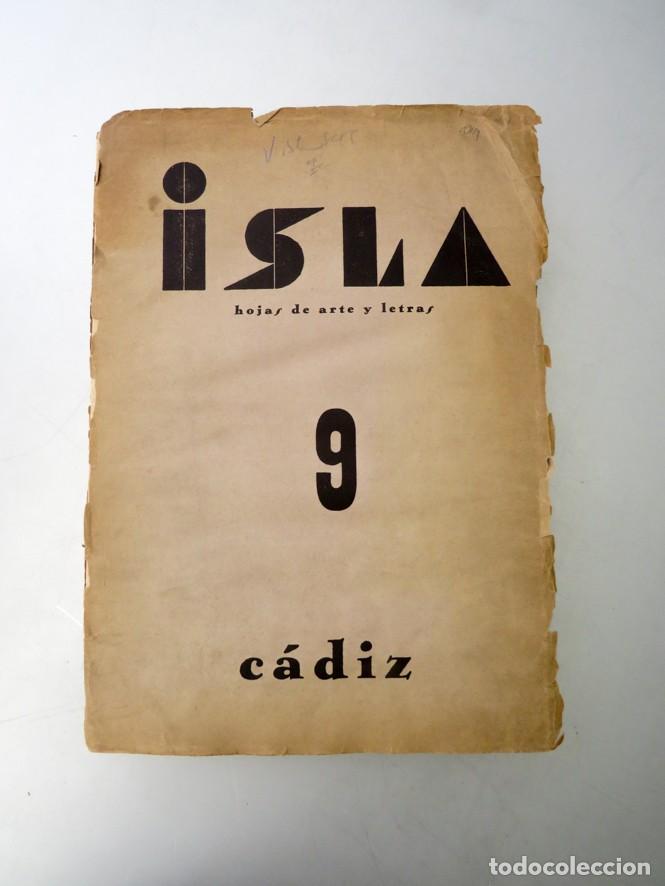 Coleccionismo de revistas y peri&oacute;dicos: ISLA. HOJAS DE ARTE Y LETRAS. N&ordm; 9. C&Aacute;DIZ. A&Ntilde;O 1936