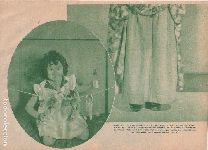 Coleccionismo de revistas y peri&oacute;dicos: * CINE * Cora Sue Collins - 1935