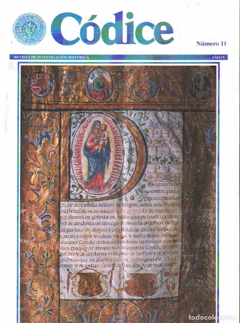 Coleccionismo de revistas y peri&oacute;dicos: C&Oacute;DICE, REVISTA DE INVESTIGACI&Oacute;N HIST&Oacute;RICA N&Uacute;MERO 11. A-LJA-163