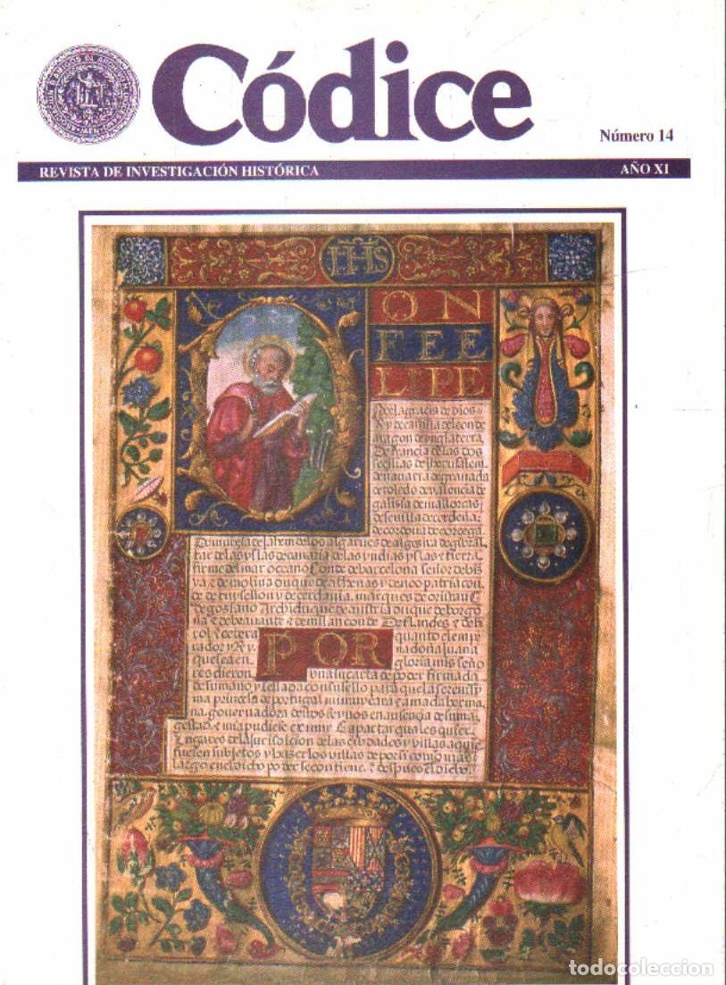 Coleccionismo de revistas y peri&oacute;dicos: C&Oacute;DICE, REVISTA DE INVESTIGACI&Oacute;N HIST&Oacute;RICA N&Uacute;MERO 14. A-LJA-165