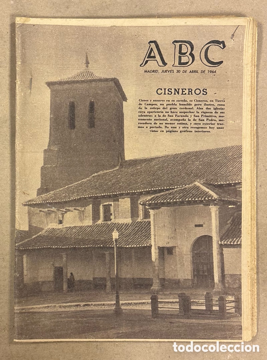 Coleccionismo de revistas y peri&oacute;dicos: ABC (30 DE ABRIL DE 1964). CISNEROS (PALENCIA),&hellip;