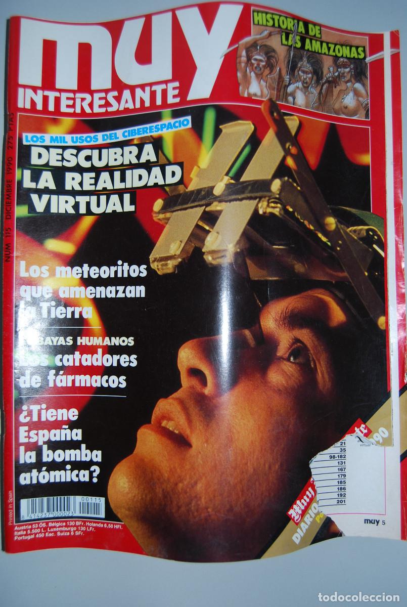Coleccionismo de revistas y peri&oacute;dicos: MUY INTERESANTE.NUM.115-1990: REALIDAD VIRTUAL-HISTORIA DE LAS AMAZONAS-CATADORES DE FARMACOS