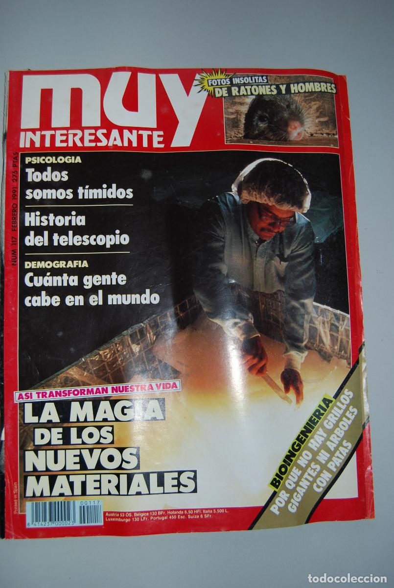 Coleccionismo de revistas y peri&oacute;dicos: MUY INTERESANTE.NUM.117-1991: NUEVOS MATERIALES-HISTORIA DEL TELESCOPIO-FOTOS RATAS Y HOMBRES