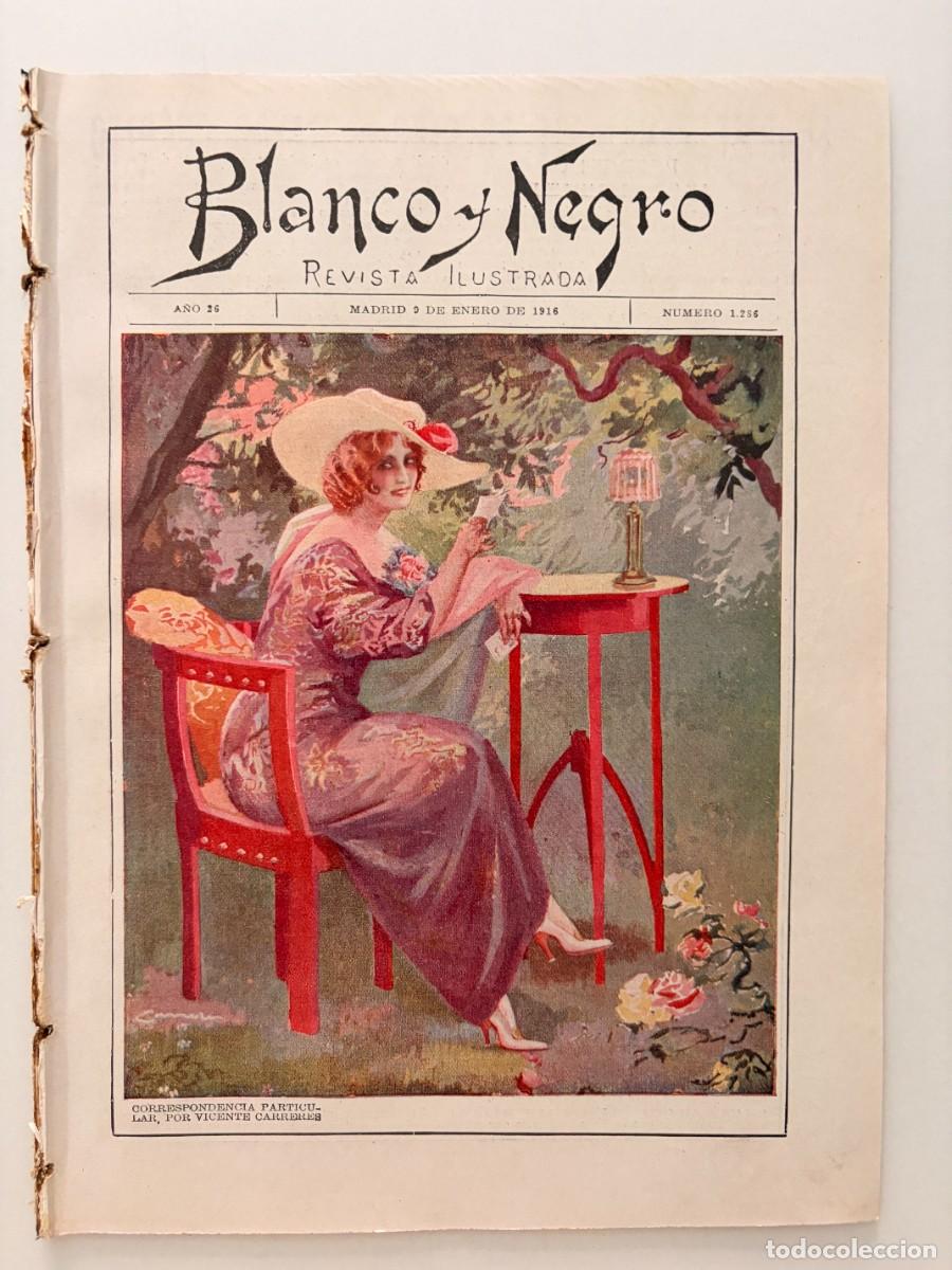 Collectionnisme de Revues et Journaux: BLANCO Y NEGRO. N&ordm; 1286. A&Ntilde;O 1916. MELCHOR, GASPAR Y BALTASAR. SANTIAGO DE COMPOSTELA. LEER