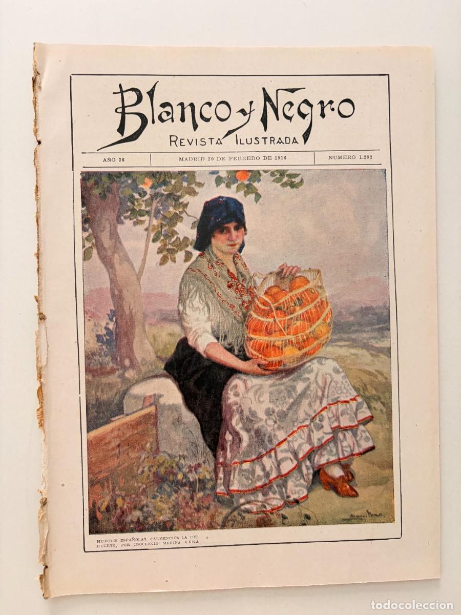 Collectionnisme de Revues et Journaux: BLANCO Y NEGRO. N&ordm; 1292. A&Ntilde;O 1916. EL PENAL DE SAN MIGUEL DE LOS REYES (VALENCIA). LEER