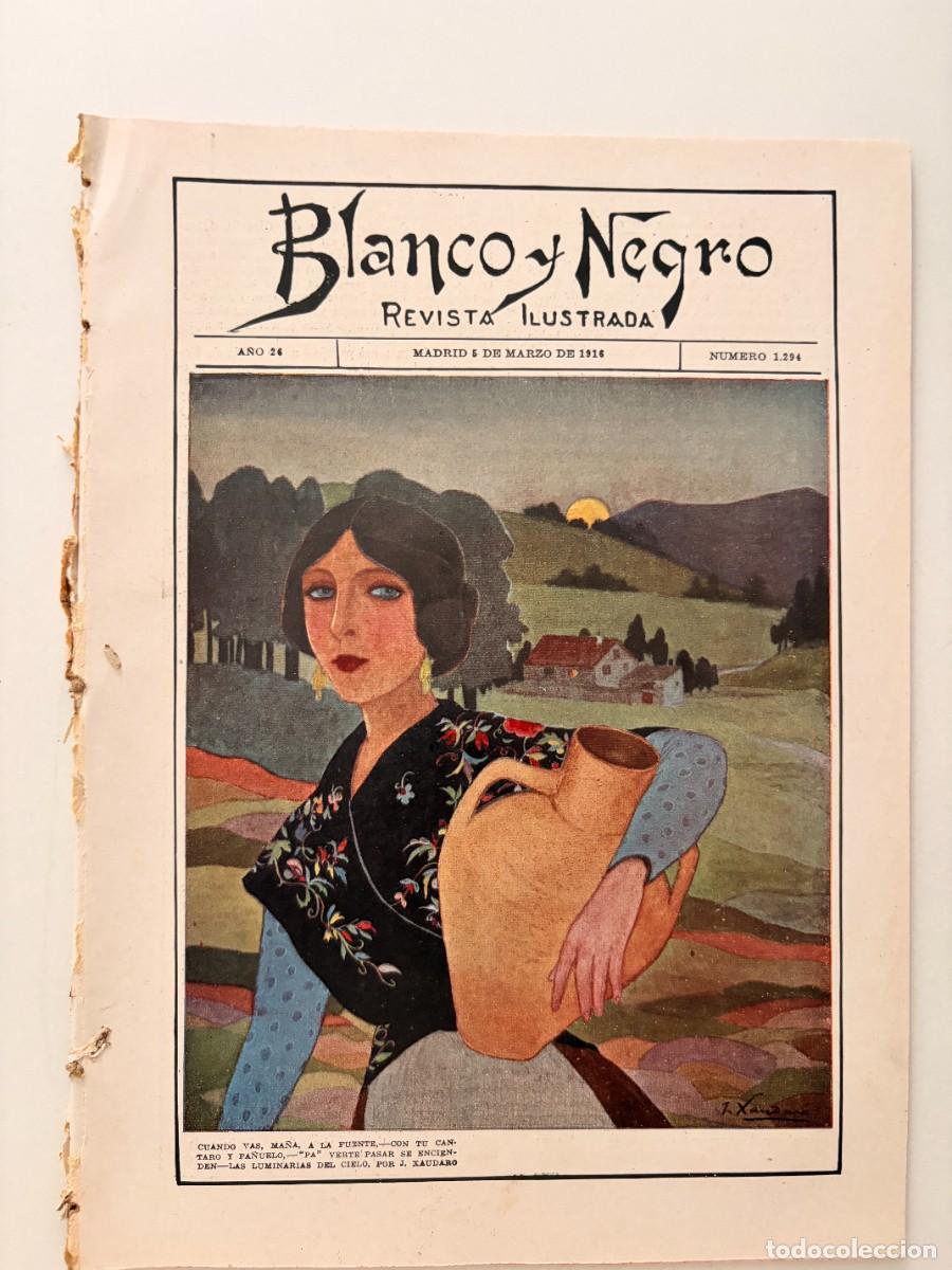 Coleccionismo de revistas y peri&oacute;dicos: BLANCO Y NEGRO. N&ordm; 1294. A&Ntilde;O 1916. LA GUERRA EUROPEA. CR&Oacute;NICAS DE PAR&Iacute;S.LA IGLESIA EN MARRUECOS.LEER