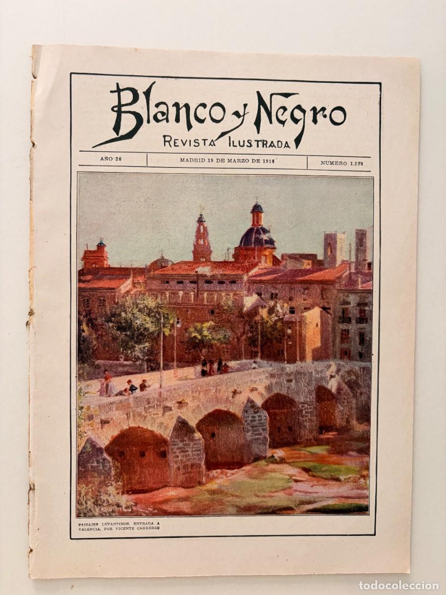 Coleccionismo de revistas y peri&oacute;dicos: BLANCO Y NEGRO. N&ordm; 1296. A&Ntilde;O 1916. LA ACADEMIA DE CIENCIAS EXACTAS. HUNDIMIENTO EN MELILLA.LEER