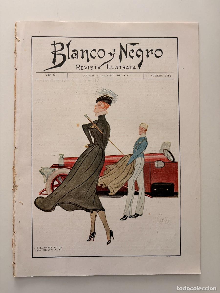 Coleccionismo de revistas y peri&oacute;dicos: BLANCO Y NEGRO. N&ordm; 1301. A&Ntilde;O 1916. SANTIAGO DE UCLES. DON MIGUEL DE CERVANTES SAAVEDRA. LEER