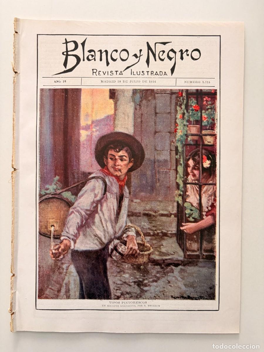 Coleccionismo de revistas y peri&oacute;dicos: BLANCO Y NEGRO. N&ordm; 1315. A&Ntilde;O 1916. LA MARINA MERCANTE ESPA&Ntilde;OLA. EL CLUB N&Aacute;UTICO ASTURIANO. LEER