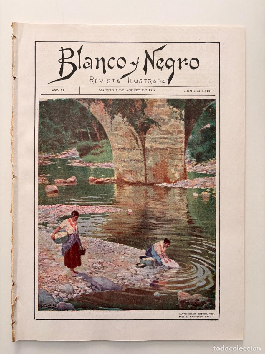 Coleccionismo de revistas y peri&oacute;dicos: BLANCO Y NEGRO. N&ordm; 1316. A&Ntilde;O 1916. SANL&Uacute;CAR DE BARRAMEDA. LA COLONIA ESCOLAR SEVILLANA. LEER