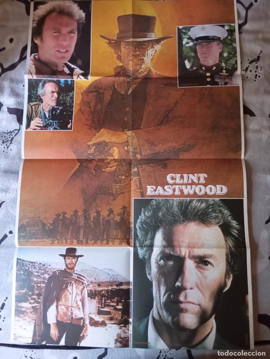 Coleccionismo de revistas y peri&oacute;dicos: P&oacute;ster Clint Eastwood Coleccionable 1997