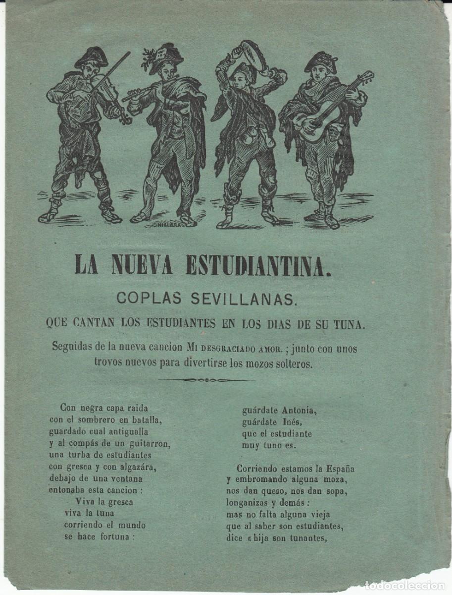 Coleccionismo de revistas y peri&oacute;dicos: PLIEGO DE CORDEL - ROMAN&Ccedil;OS - LA NUEVA ESTUDIANTINA - COPLAS SEVILLANAS - TUNA -