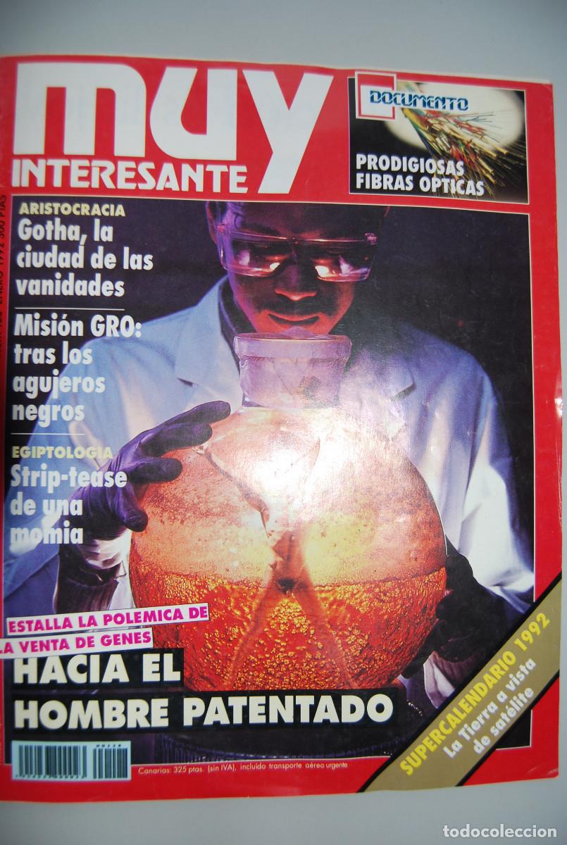 Coleccionismo de revistas y peri&oacute;dicos: MUY INTERESANTE.NUM.128-1991: HACIA EL HOMBRE PATENTADO-FIBRAS OPTICAS-MISION GRO-GOTHA