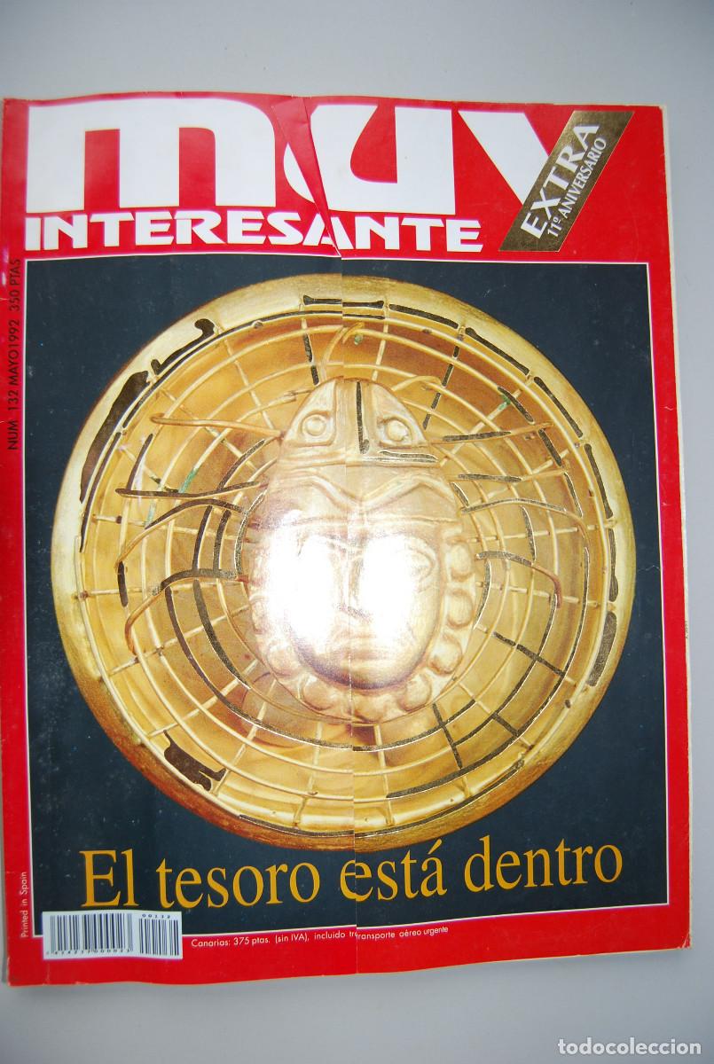 Coleccionismo de revistas y peri&oacute;dicos: MUY INTERESANTE.NUM.132-1992: EL TESORO ESTA DENTRO-EXTRA 11&ordm; ANIVERSARIO