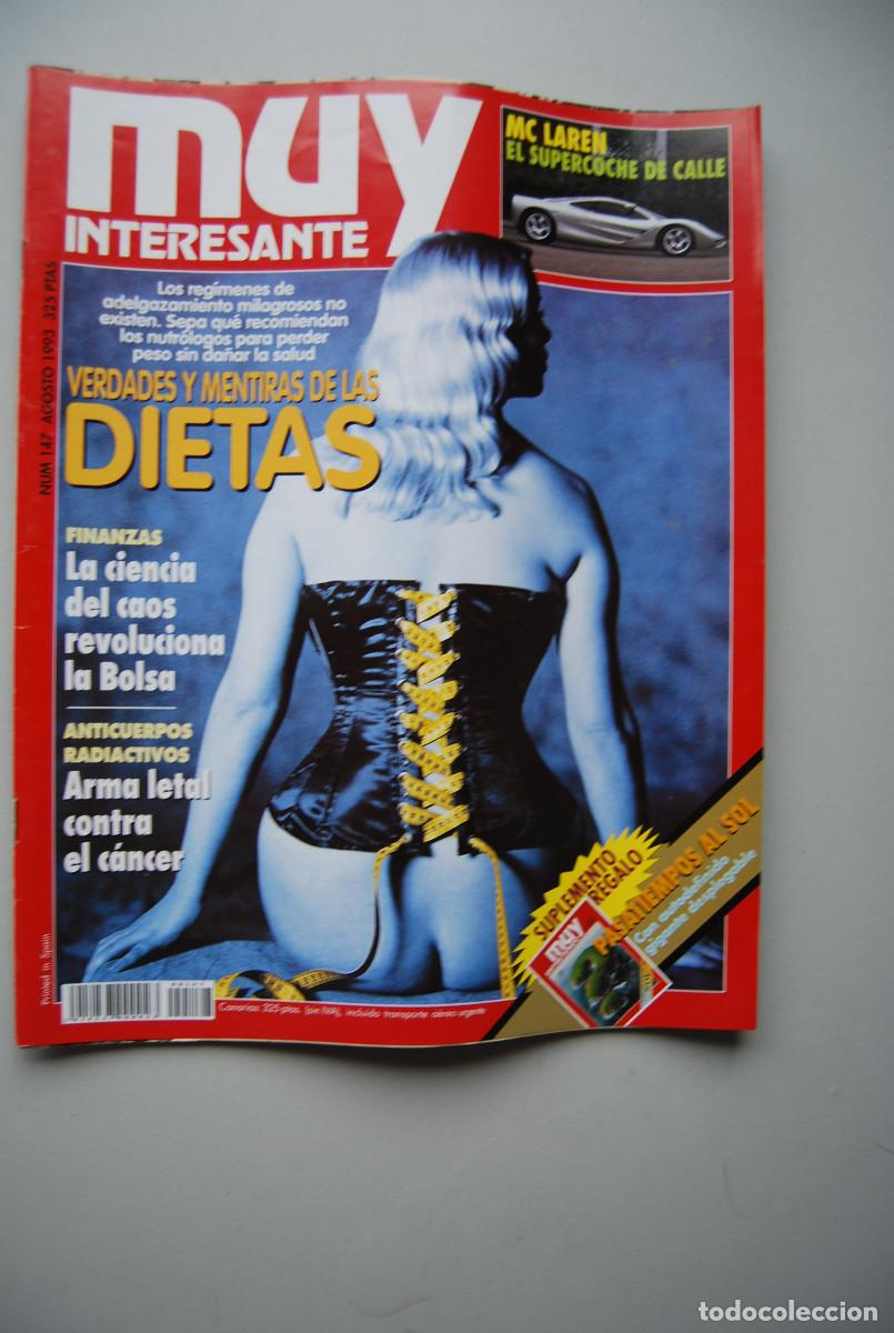 Coleccionismo de revistas y peri&oacute;dicos: MUY INTERESANTE.NUM.147-1993: LAS DIETAS-ANTICUERPOS RADIACTIVOS-LA BOLSA-SUPERCOCHE DE CALLE