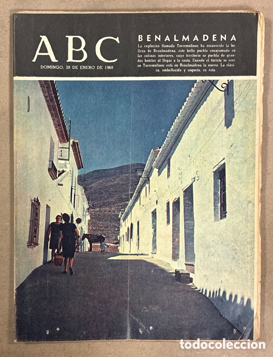 Coleccionismo de revistas y peri&oacute;dicos: ABC (28 DE ENERO DE 1968). BENALM&Aacute;DENA, EL MOLAR, SE VA PUSKAS,&hellip;