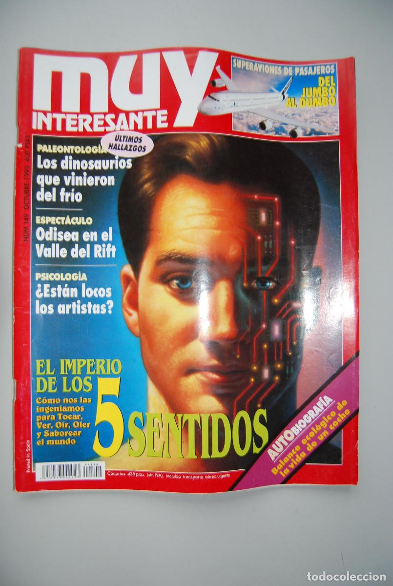 Coleccionismo de revistas y peri&oacute;dicos: MUY INTERESANTE.NUM.149-1993: CINCO SENTIDOS-DEL JUMBO AL DUMBO-VALLE DEL RIFT-PALEONTOLOGIA