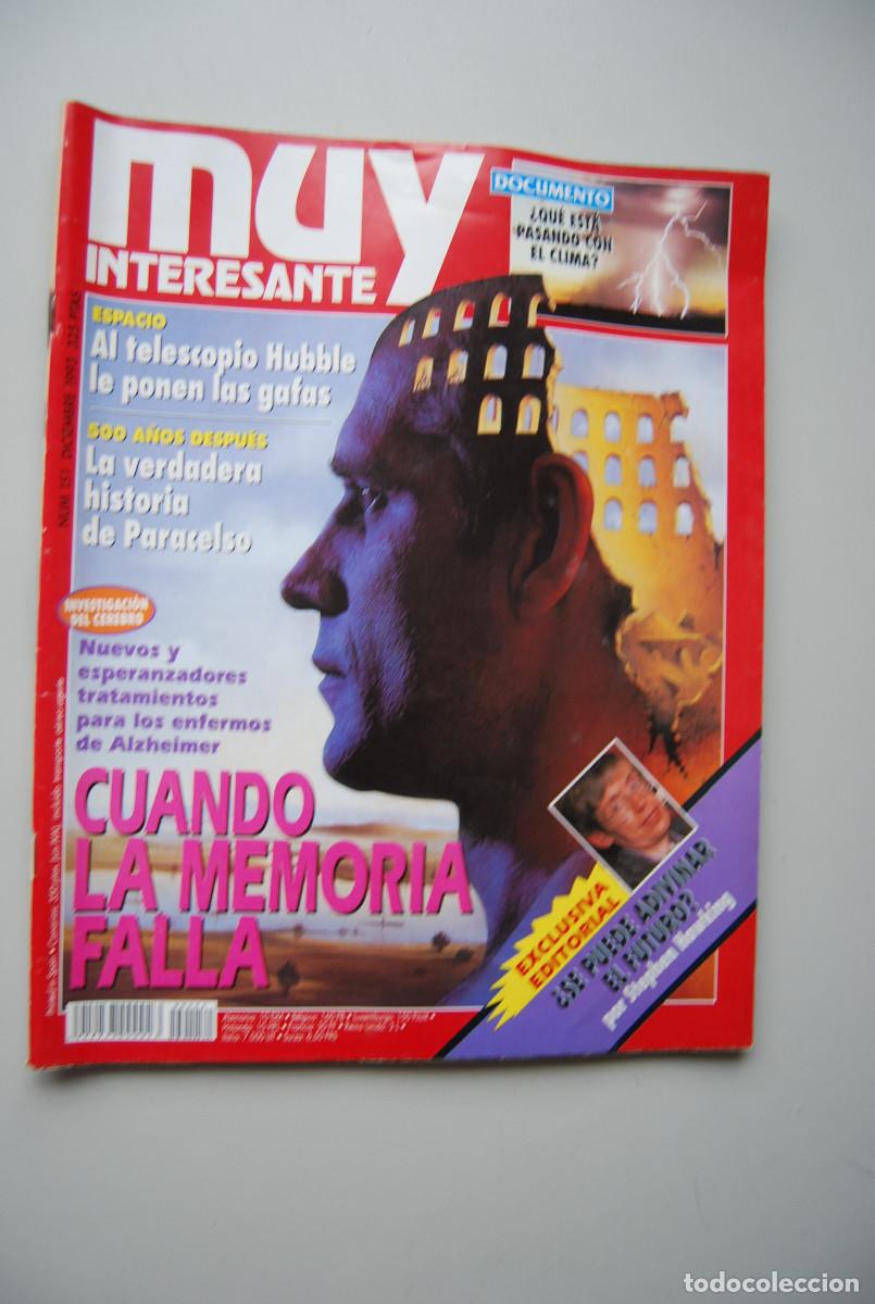 Coleccionismo de revistas y peri&oacute;dicos: MUY INTERESANTE.NUM.151-1993: CUANDO LA MEMORIA FALLA-TELESCOPIO HUBBLE-PARACELSO-EL CLIMA