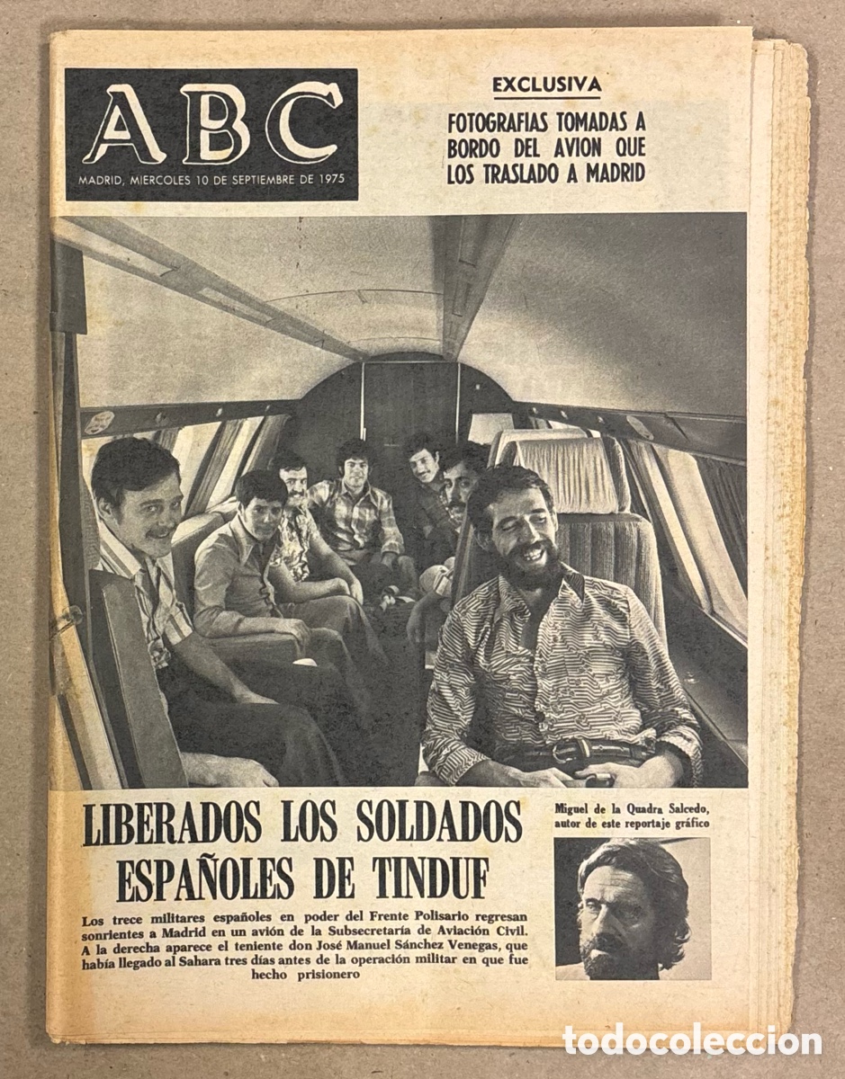 Coleccionismo de revistas y peri&oacute;dicos: ABC (10 SEPTIEMBRE 1975). LIBERADOS SOLDADOS ESPA&Ntilde;OLES DE TINDUF, CAMPA&Ntilde;A ANTI MUNDIAL ARGENTINA &lsquo;78