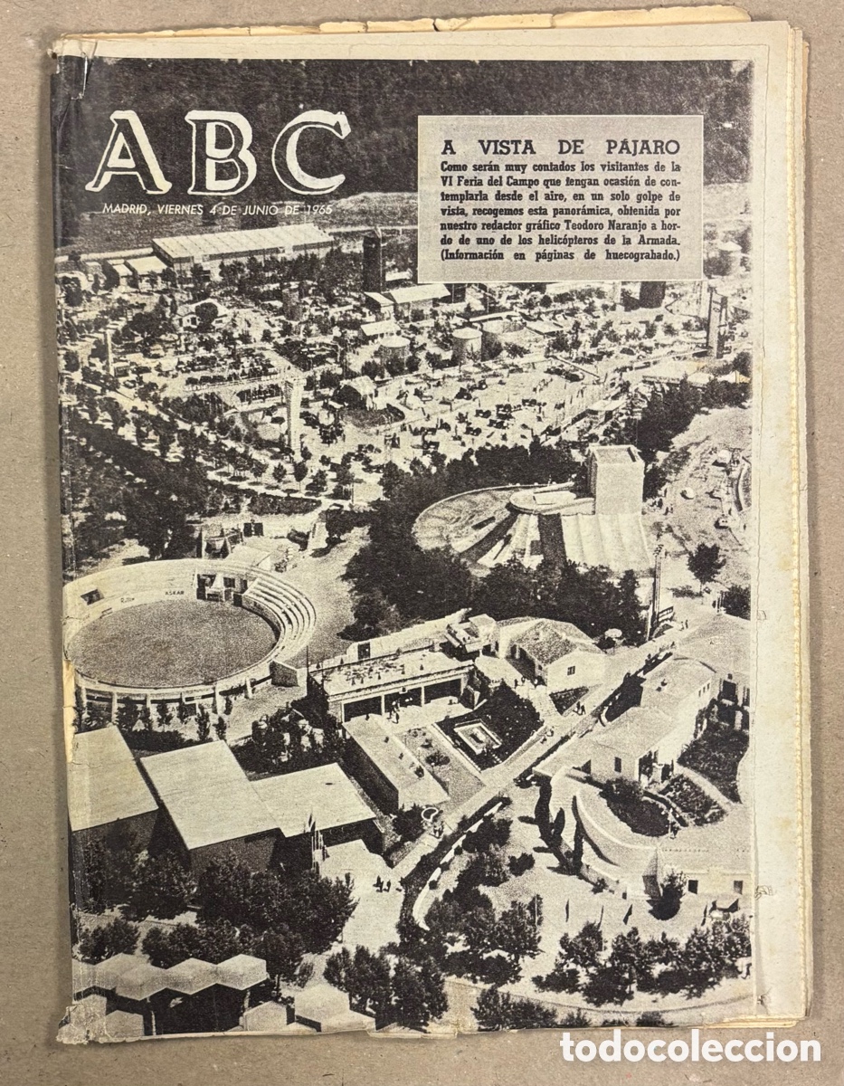 Coleccionismo de revistas y peri&oacute;dicos: ABC (4 JUNIO 1965). MADRID A VISTA DE P&Aacute;JARO, ATL&Eacute;TICO MADRID PIERDE DESEMPATE FRENTE A LA JUVENTUS