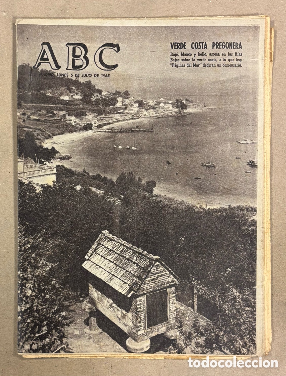 Coleccionismo de revistas y peri&oacute;dicos: ABC (5 DE JULIO DE 1965). RAJ&Oacute; - RAX&Oacute; (PONTEVEDRA) VERDE COSTA PREGONERA,&hellip;