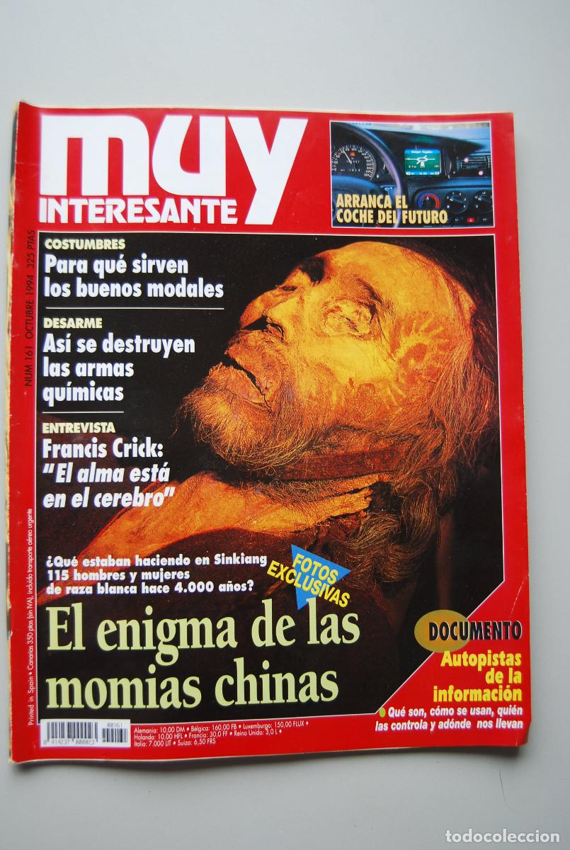 Coleccionismo de revistas y peri&oacute;dicos: MUY INTERESANTE.NUM.161-1994: MOMIAS CHINAS-BUENOS MODALES-FRANCIS CRICK-COCHE DEL FUTURO-DESARME