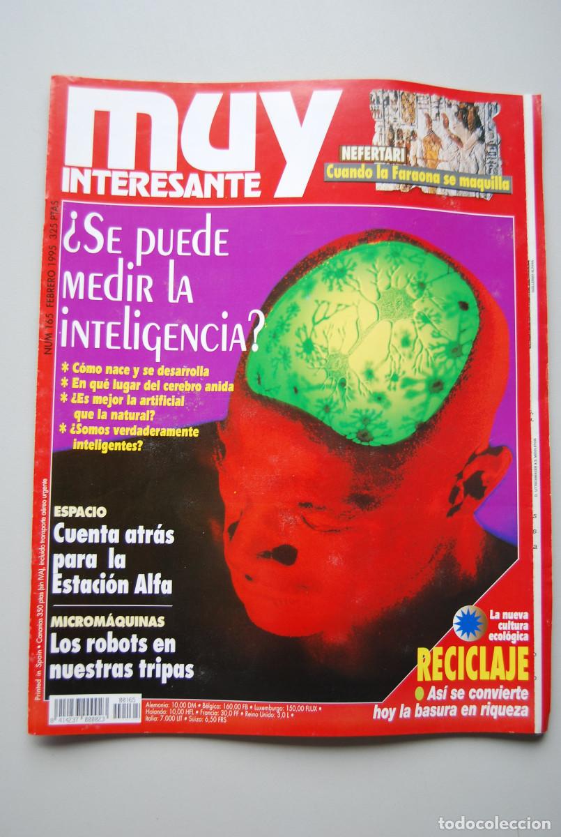 Coleccionismo de revistas y peri&oacute;dicos: MUY INTERESANTE.NUM.165-1995: MEDIR LA INTELIGENCIA-ESTACION ALFA-MICROMAQUINAS-NEFERTARI