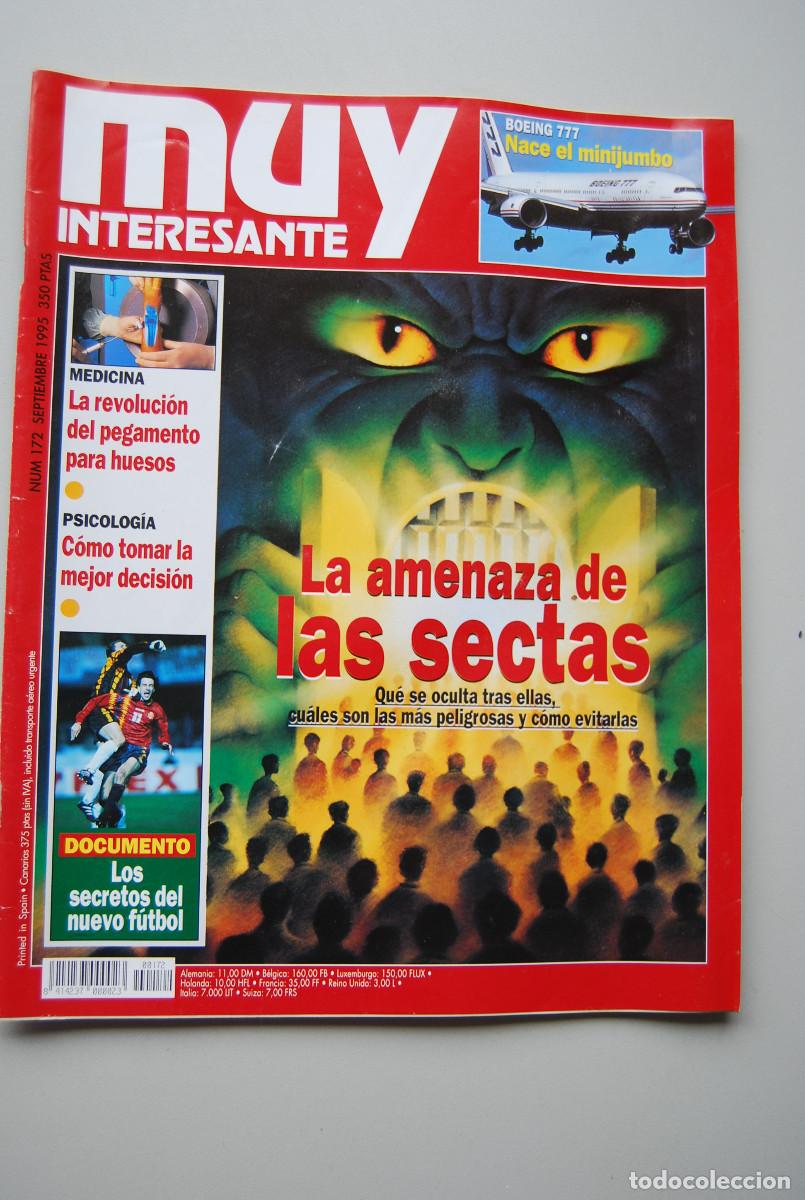 Collectionnisme de Revues et Journaux: MUY INTERESANTE.NUM.172-1995: LA AMENAZA DE LAS SECTAS-BOEING 777-NUEVO FUTBOL-PEGAMENTO PARA HUESOS