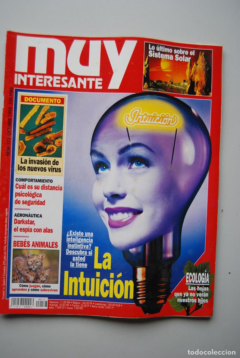 Coleccionismo de revistas y peri&oacute;dicos: MUY INTERESANTE.NUM.173-1995: LA INTUICI&Oacute;N-SISTEMA SOLAR-NUEVOS VIRUS-DAKSTAR-BEBES ANIMALES