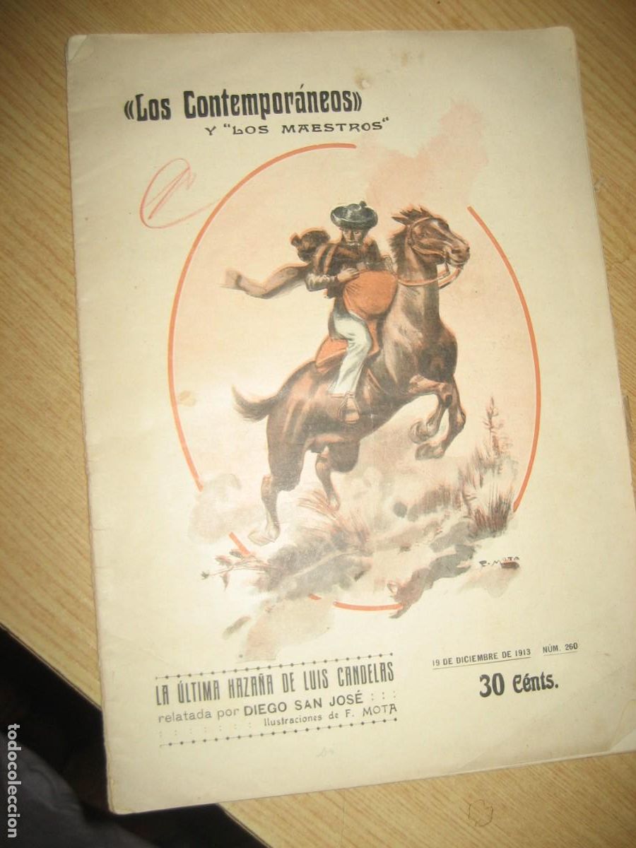 Coleccionismo de revistas y peri&oacute;dicos: revista los contemporaneos y los maestros - 1913 . ultima haza&ntilde;a de Luis Candelas n&ordm; 260