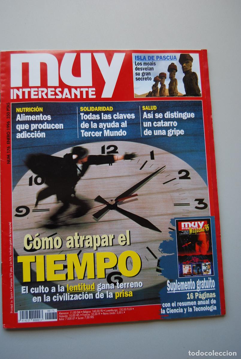 Collectionnisme de Revues et Journaux: MUY INTERESANTE.NUM.176-1996: ATRAPAR EL TIEMPO-ISLA DE PASCUA-AYUDA AL TERCER MUINDO-ALIMENTOS