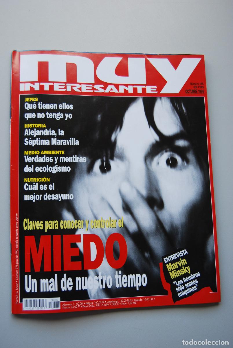 Sammeln von Zeitschriften und Zeitungen: MUY INTERESANTE.NUM.185-1996: CONTROLAR EL MIEDO-MEJOR DESAYUNO-ECOLOGISMO-ALEJANDRIA-JEFES