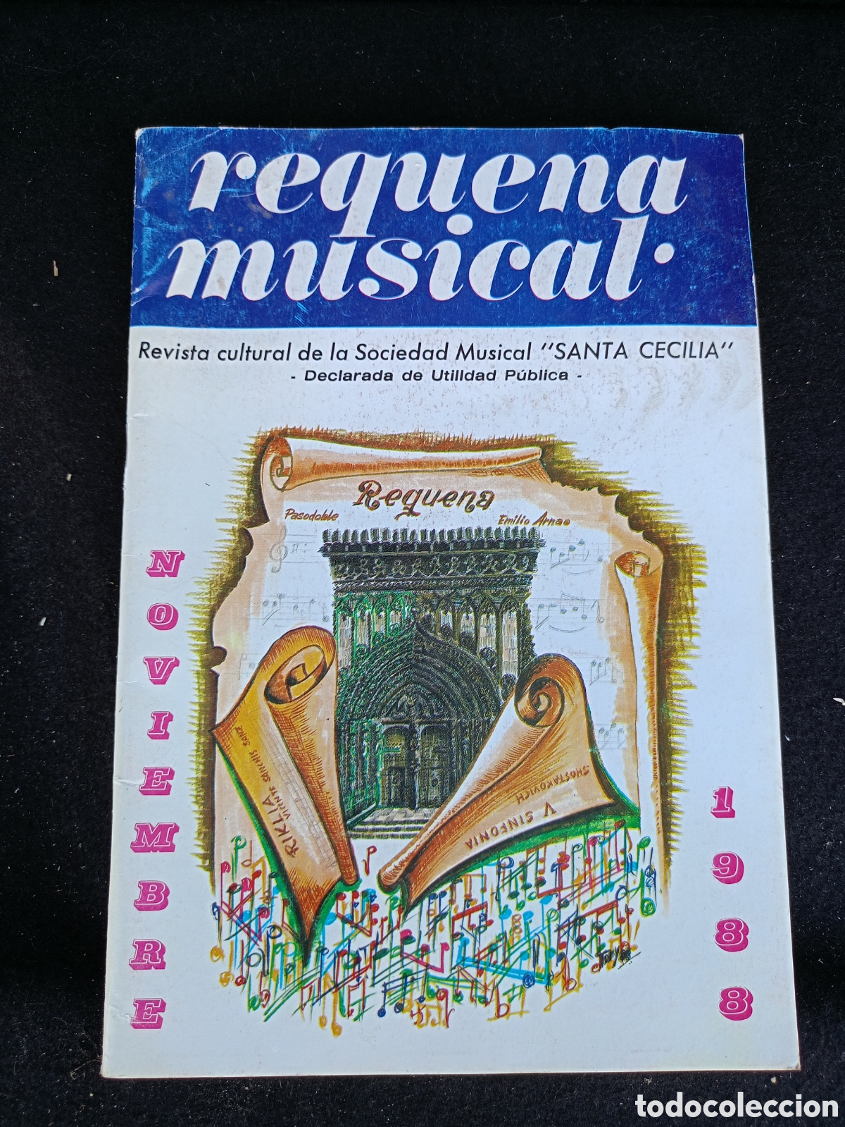 Coleccionismo de revistas y peri&oacute;dicos: Revista Requena musical noviembre 1988