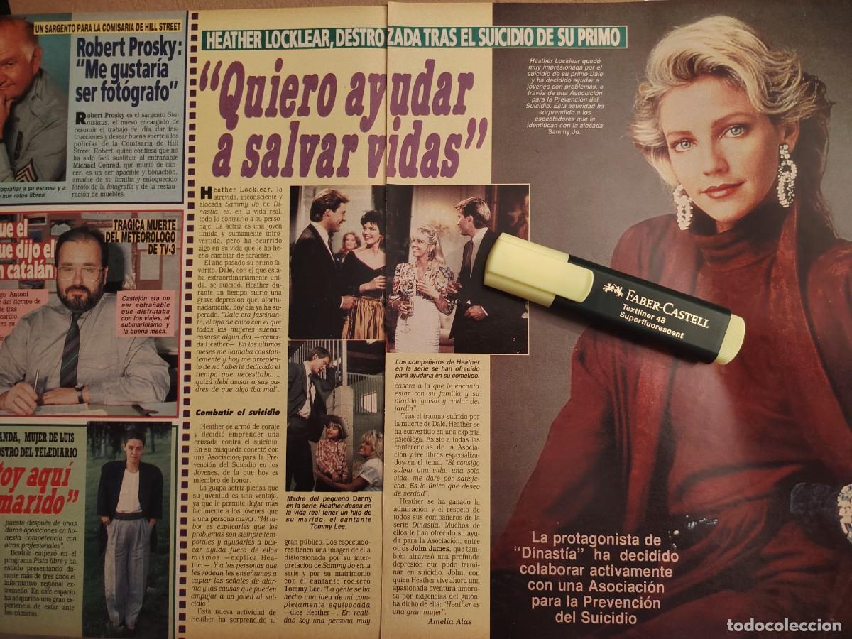 Coleccionismo de revistas y peri&oacute;dicos: Reportaje Heather Locklear 23.07.88