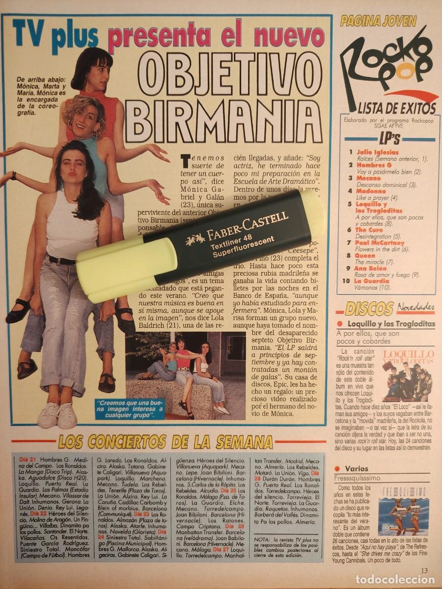 Coleccionismo de revistas y peri&oacute;dicos: Reportaje Objetivo Birmania 22.07.89