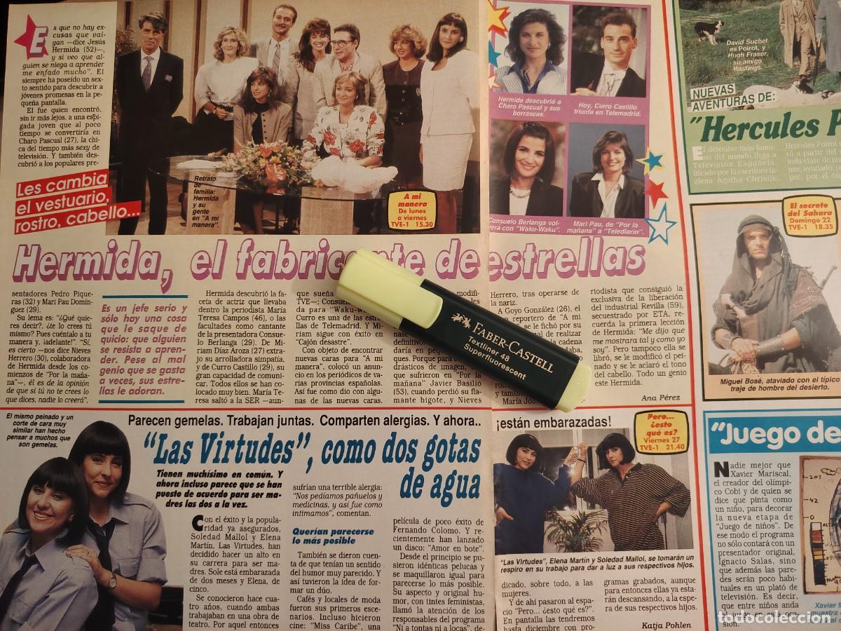 Coleccionismo de revistas y peri&oacute;dicos: Reportaje Las Virtudes, Jes&uacute;s Hermida 21.10.89