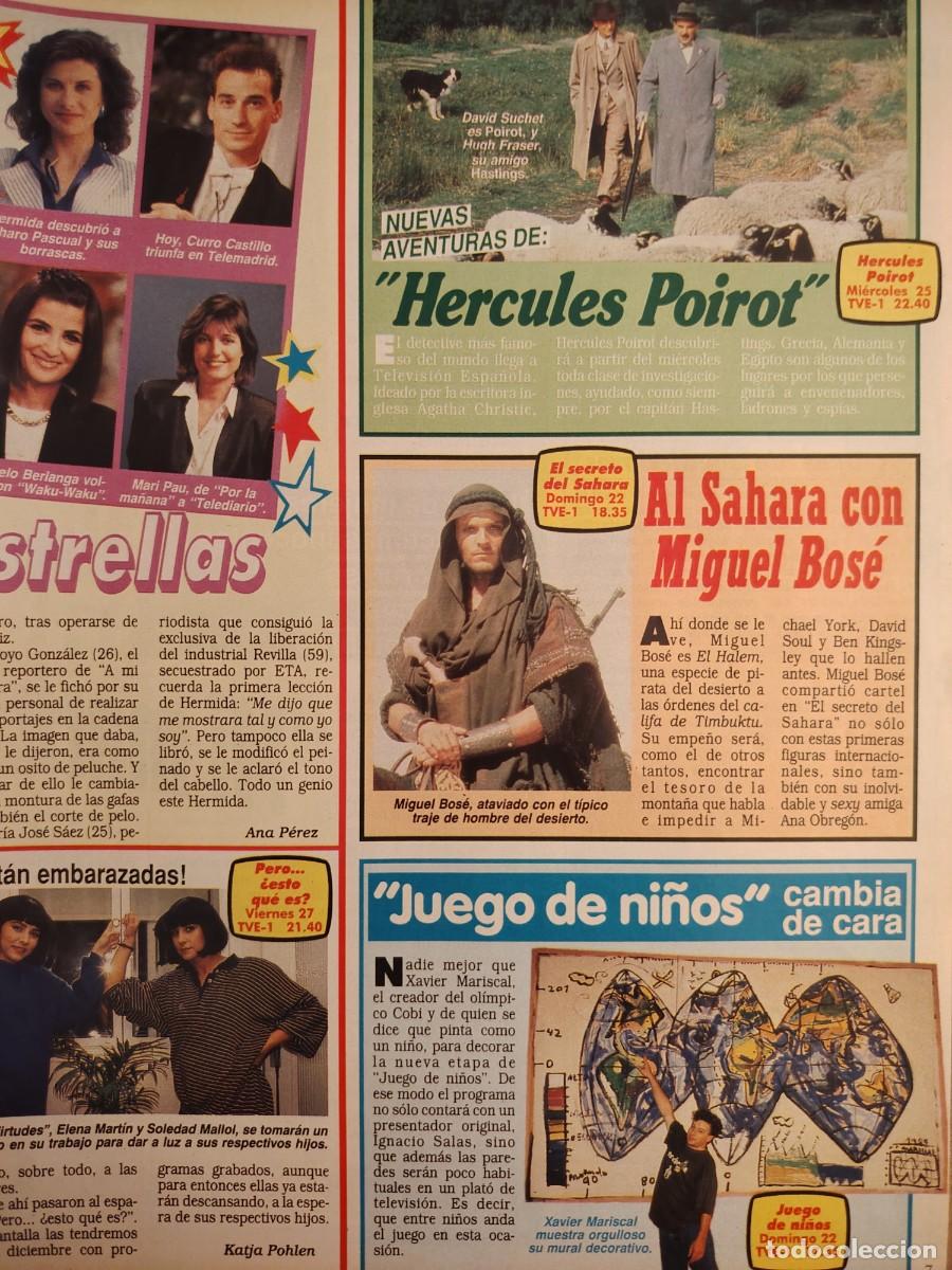 Coleccionismo de revistas y peri&oacute;dicos: Reportaje Miguel Bose 21.10.89