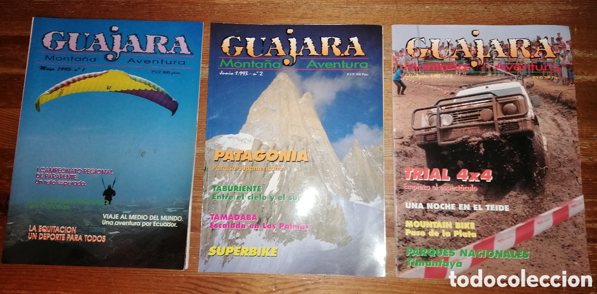 Coleccionismo de revistas y peri&oacute;dicos: Antiguas revistas de Monta&ntilde;a y Aventura GUAJARA - Islas Canarias