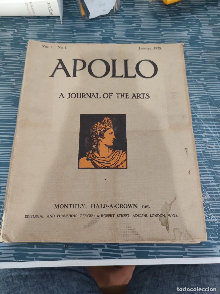 Coleccionismo de revistas y peri&oacute;dicos: APOLLO,A JOURNAL OF THE ARTS,VOL.I,NUM.1,JANUARY 1925,MONTHLY,HALF-A-CROWN,VER FOTOS.