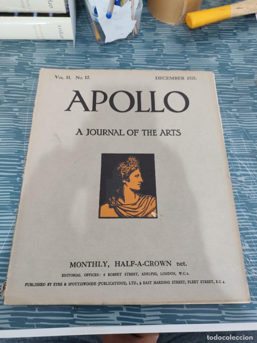 Coleccionismo de revistas y peri&oacute;dicos: APOLLO,A JOURNAL OF THE ARTS,VOL.II,NUM.12,DECEMBER 1925,MONTHLY,HALF-A-CROWN,VER FOTOS.