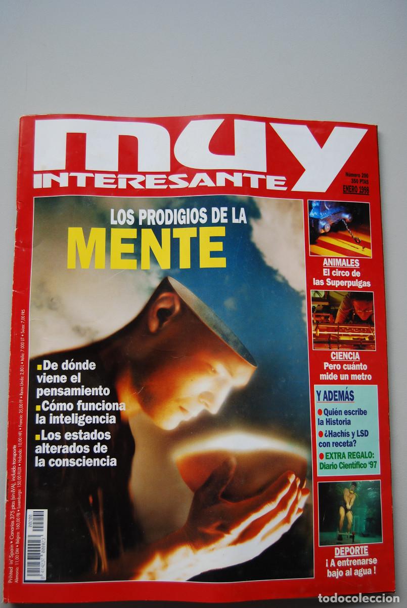 Coleccionismo de revistas y peri&oacute;dicos: MUY INTERESANTE.NUM.200-1998: PRODIGIOS DE LA MENTE-CIRCO SUPERPULGAS-PENSAMIENTO-INTELIGENCIA-METRO