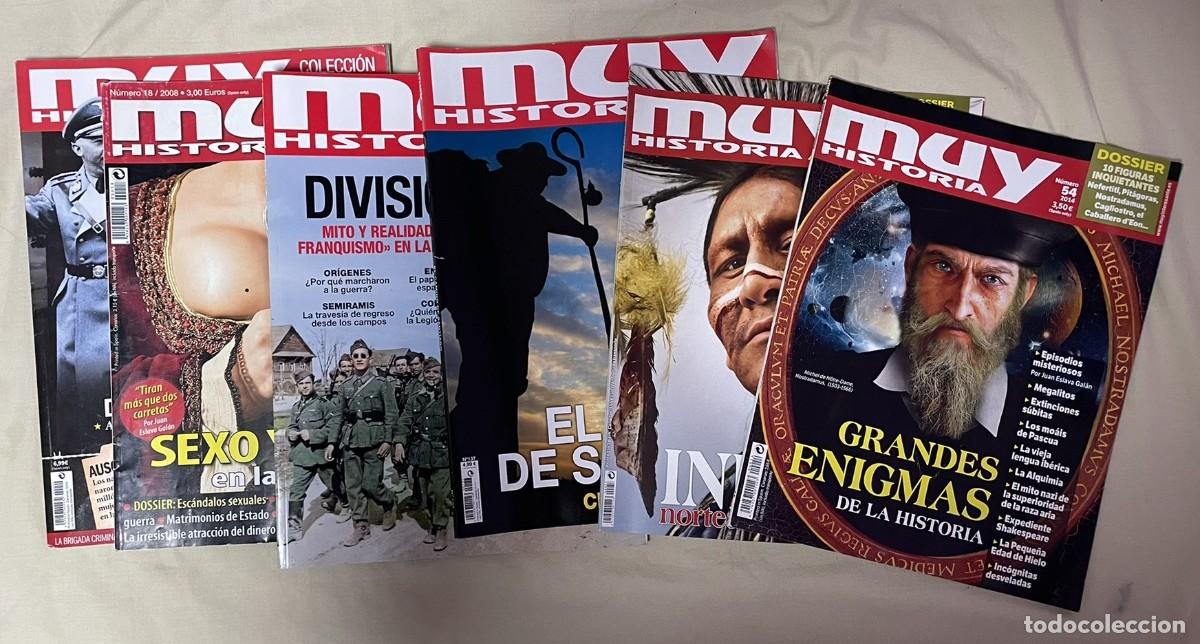 Coleccionismo de revistas y peri&oacute;dicos: Lote 6 Revistas &rdquo;Muy Historia&rdquo;