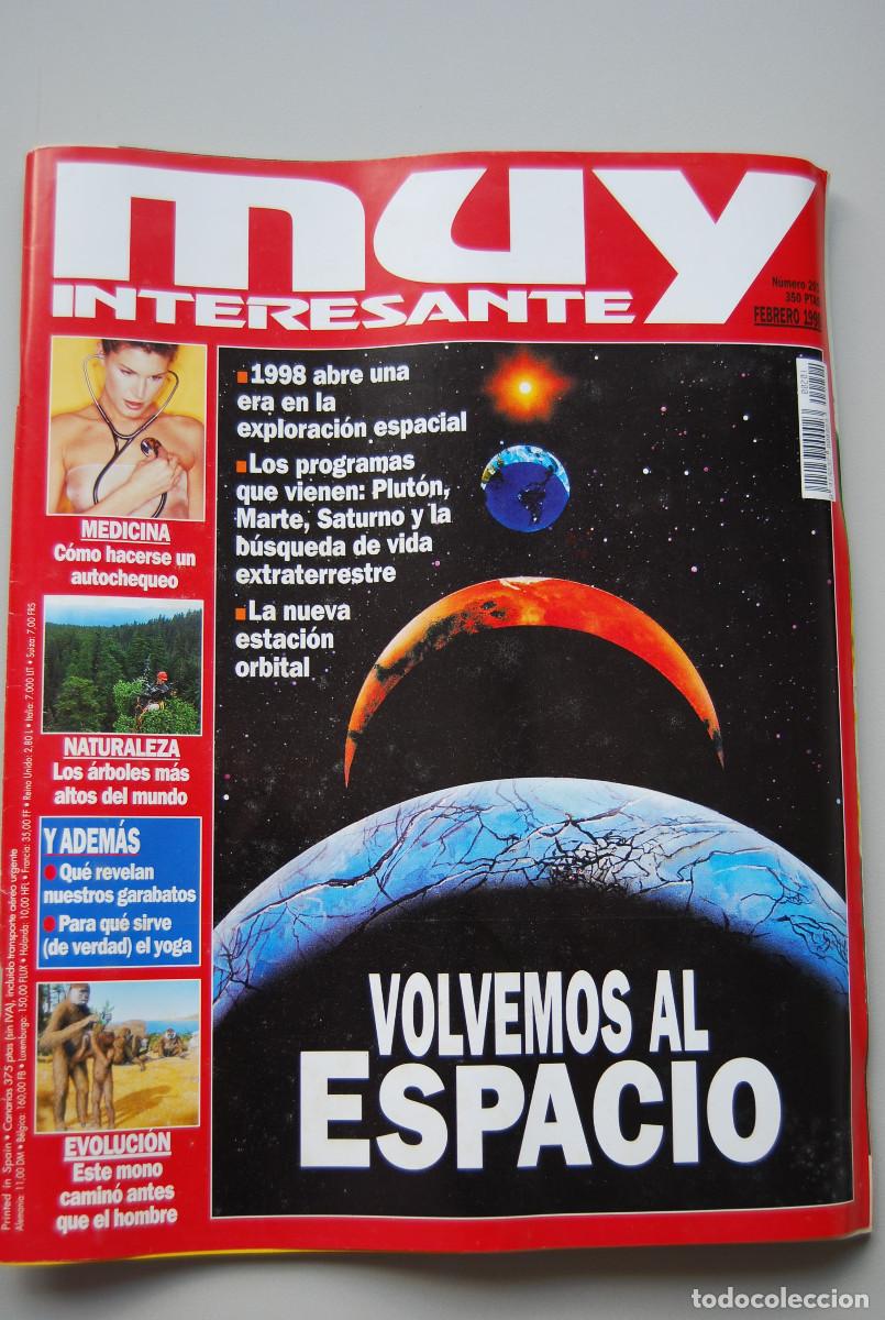 Coleccionismo de revistas y peri&oacute;dicos: MUY INTERESANTE.NUM.201-1998:VOLVEMOS AL ESPACIO-AUTOCHEQUEO-EVOLUCION-BUSQUEDA VIDA EXTRATERRESTRE