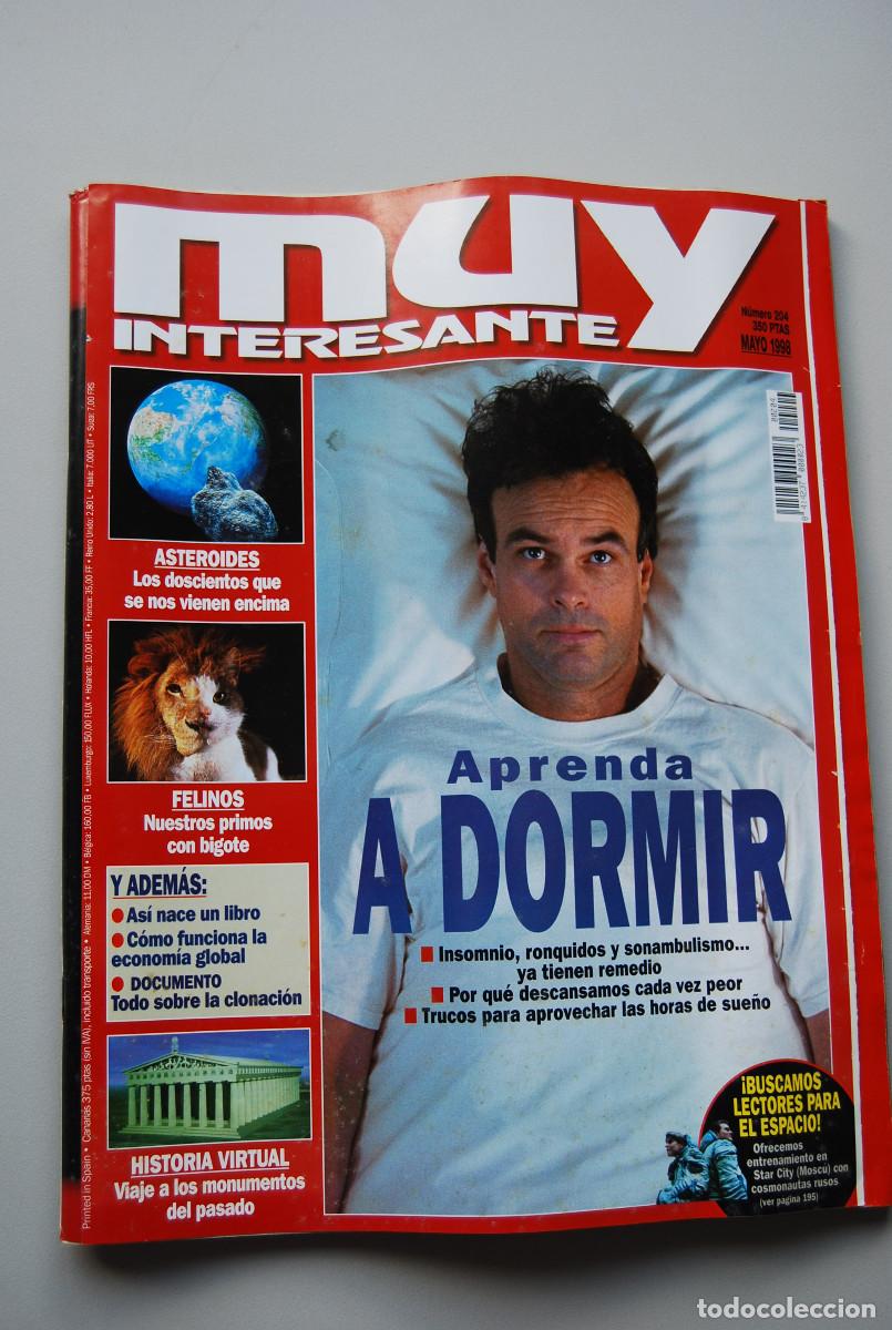 Coleccionismo de revistas y peri&oacute;dicos: MUY INTERESANTE.NUM.204-1998: APRENDA A DORMIR-ASTEROIDES-FELINOS-HISTORIA VIRTUAL-CLONACION