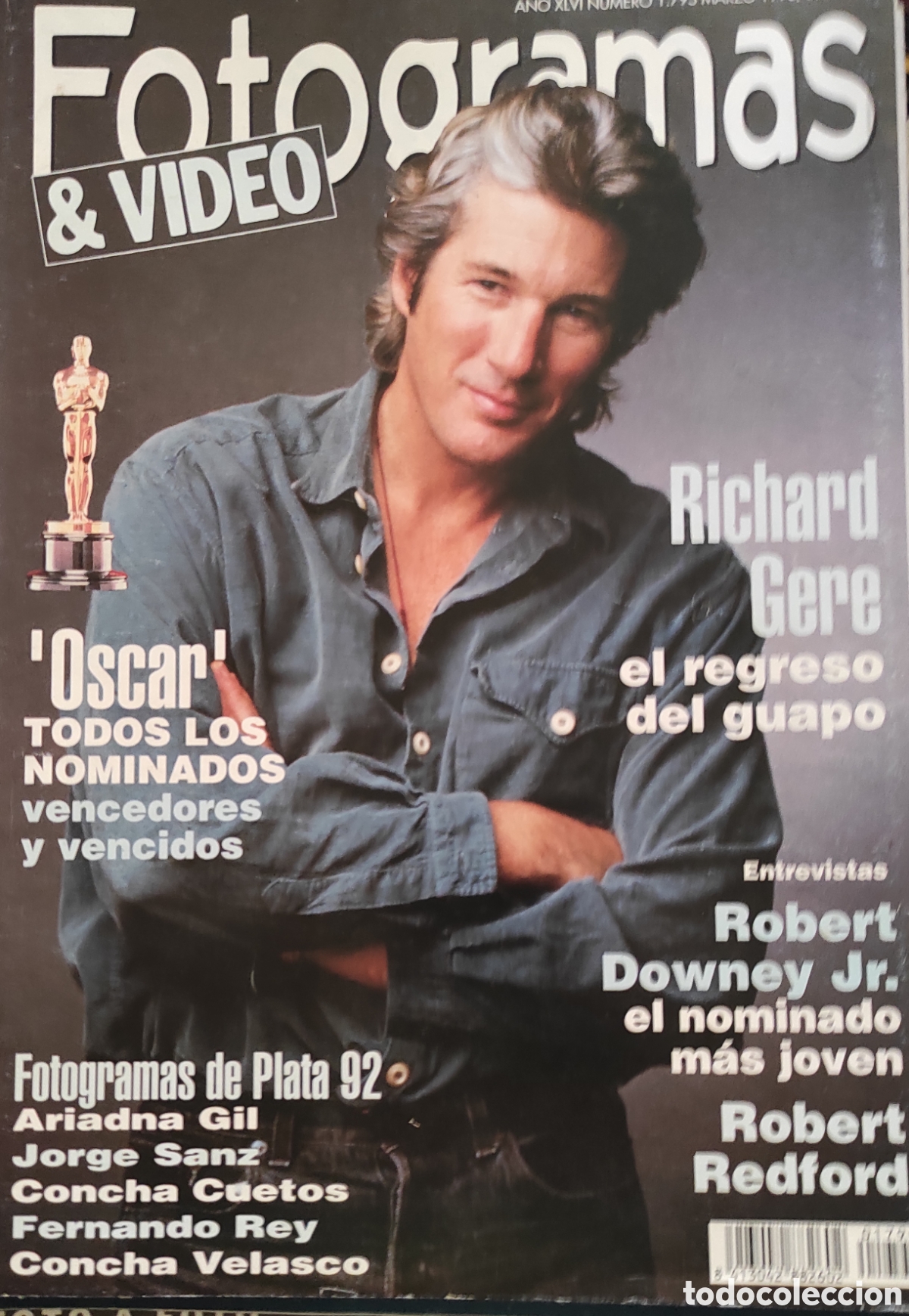 Coleccionismo de revistas y peri&oacute;dicos: Fotogramas N&deg; 1795. Marzo 1993.
