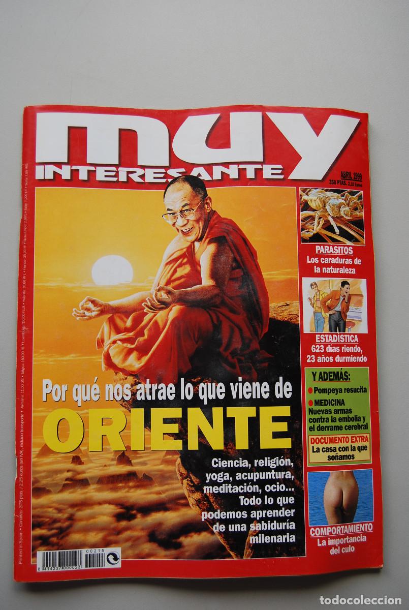 Coleccionismo de revistas y peri&oacute;dicos: MUY INTERESANTE.NUM.215-1999: SABIDURIA DE ORIENTE-PARASITOS-ESTADISTICA-POMPEYA RESUCITA-EL CULO