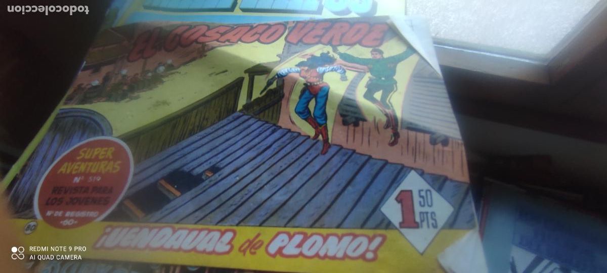 Coleccionismo de revistas y peri&oacute;dicos: EL COSACO VERDE,ORIGINAL,N&ordm; 80,VENDAVAL DE PLOMO,DE VICTOR MORA,DE 144.BRUGUERA,1960