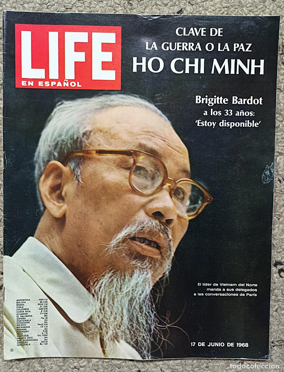 Coleccionismo de revistas y peri&oacute;dicos: REVISTA LIFE EN ESPA&Ntilde;OL DE 17 DE JUNIO DE 1968 : HO CHI MINH